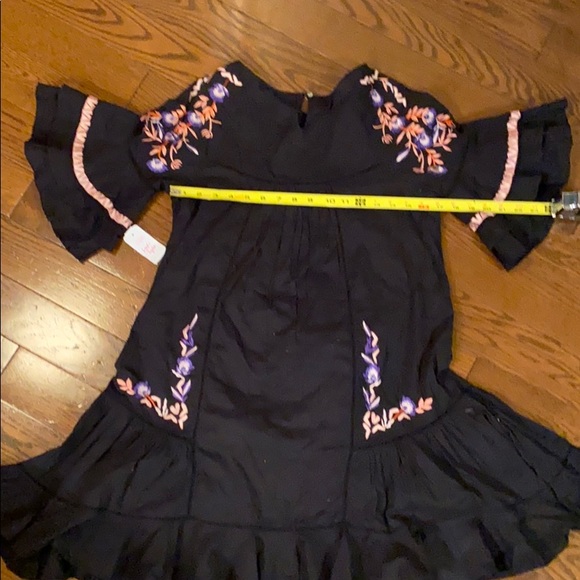 Free People Pavlo embroidered little black dress size medium new with tags - Picture 7 of 11